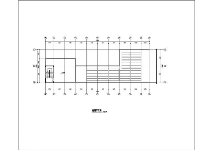 某经济发达区六层商业建筑设计完整方案CAD图纸_图1