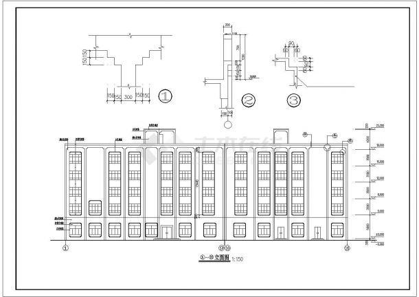某经济发达区星级度假宾馆建筑设计全套方案CAD图纸-图二