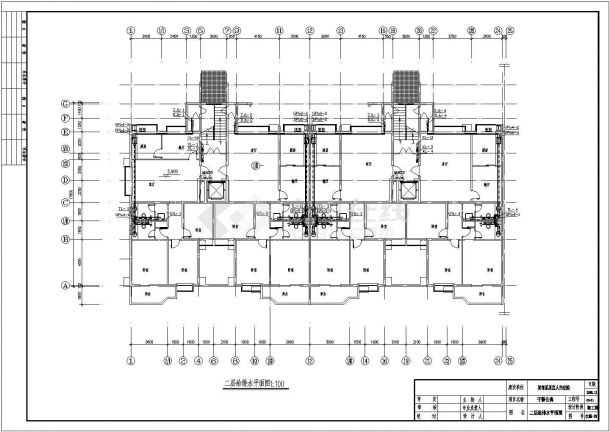 带地下室高层办公楼给排水设计CAD施工图纸-图二
