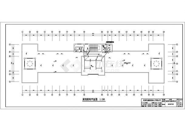 河南某单位五层办公楼电气设计全套CAD施工图-图一
