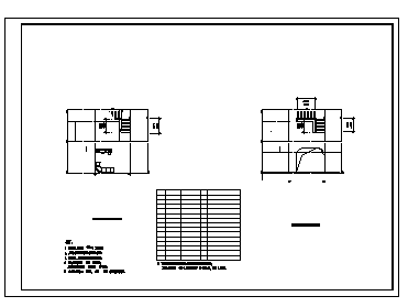 568平方米四层私人别墅建筑施工cad图，共五张_图1