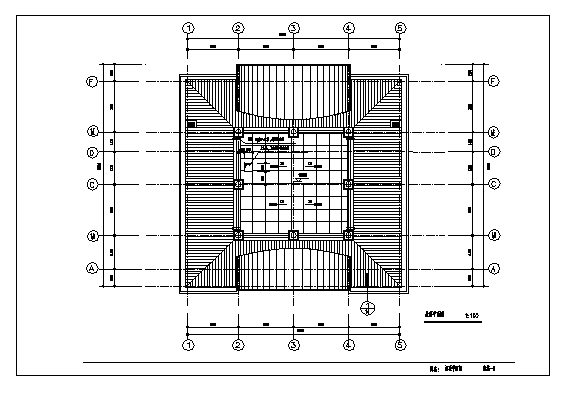 某四层带夹层私宅建筑施工cad图(含平立剖面图，共十四张)_图1