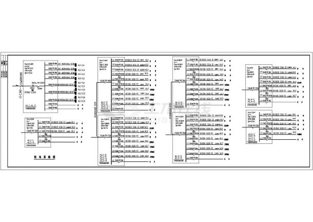 某多层办公楼配电设计cad全套电气施工图纸（含设计说明，含弱电设计）-图一