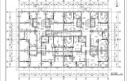 某四层出租房(一室一厅)建筑平方剖面CAD设计图纸