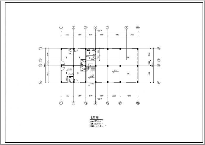 某八层出租房建筑CAD设计完整详细大样图纸_图1