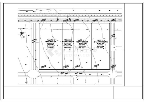 某经济发展区汽车城建筑设计完整方案CAD图纸-图二