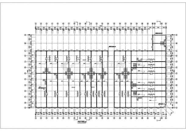 某经济发展区外资超级商场建筑完整设计方案CAD图纸-图一