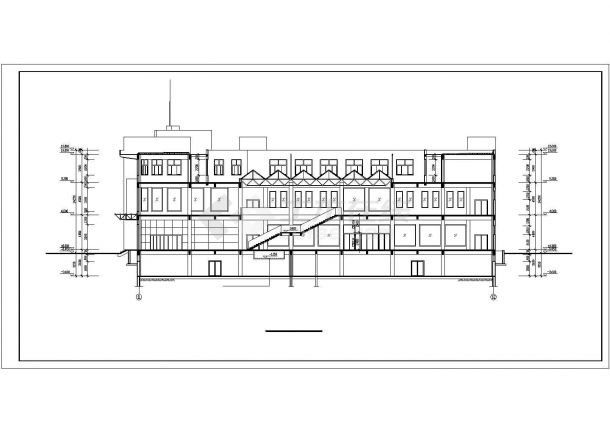 某经济发展区连锁超级商场建筑全套设计方案CAD图纸-图一