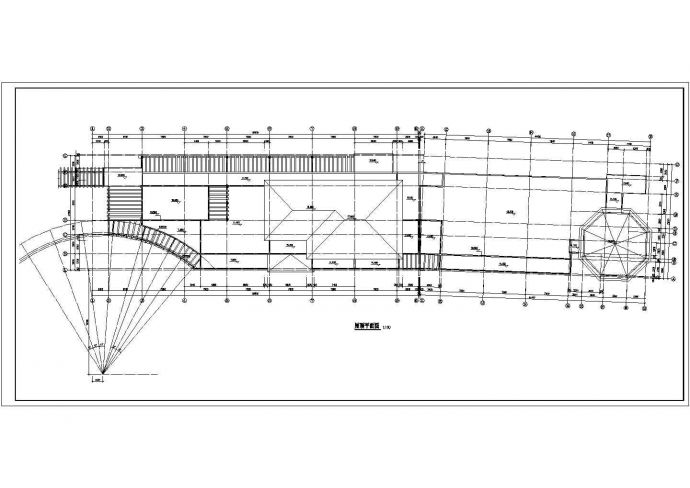 某经济发展区高层商业楼建筑整体设计方案CAD图纸_图1
