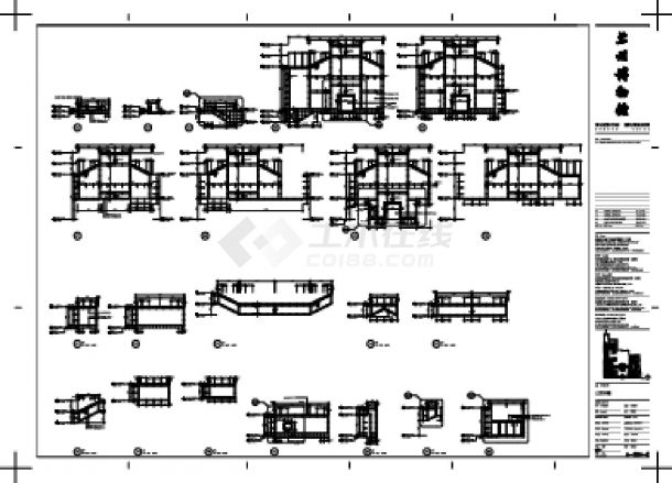 某地区大型博物馆建筑立面图纸-图一