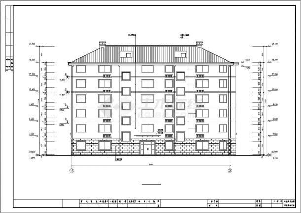 某商务经济圈商住楼建筑最终设计方案CAD图纸-图一
