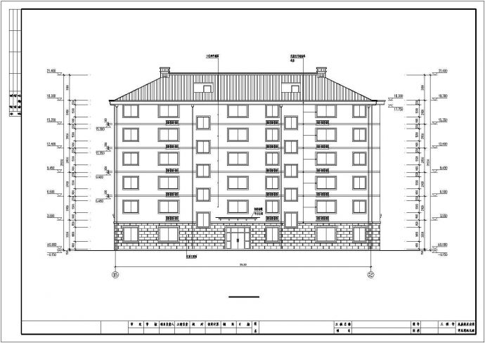 某商务经济圈商住楼建筑最终设计方案CAD图纸_图1