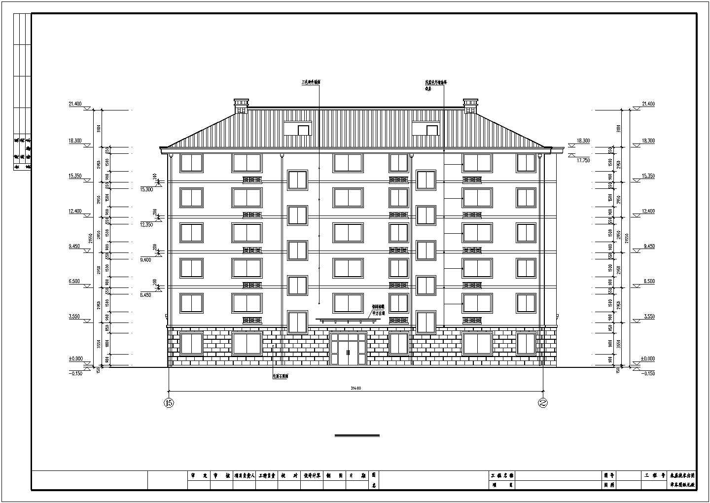 某商务经济圈商住楼建筑最终设计方案CAD图纸