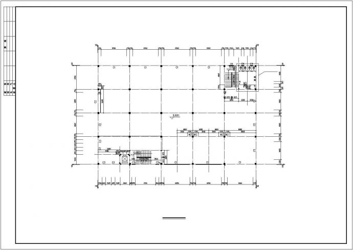 某城市经济开发区工业厂区食堂建筑设计方案CAD图纸_图1