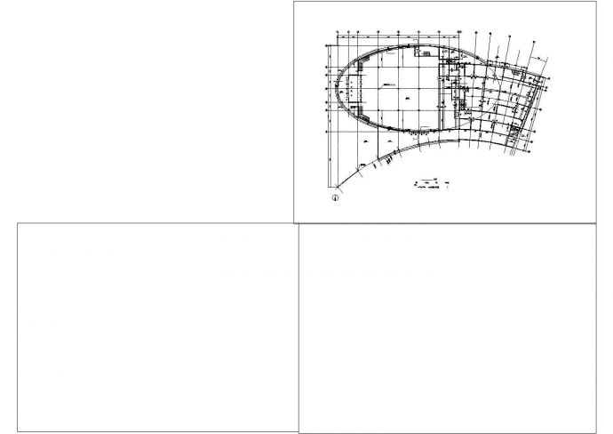 某城市经济开发区厂区食堂建筑全套设计方案CAD图纸_图1