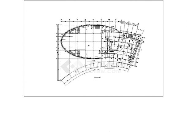 某城市经济开发区厂区食堂建筑全套设计方案CAD图纸-图二