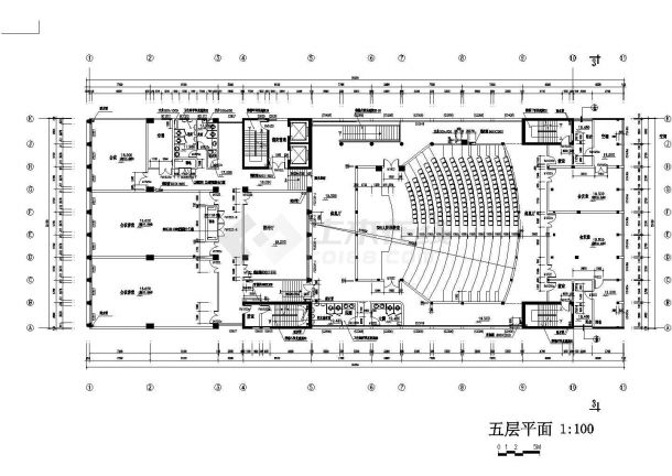 某校区教学综合楼CAD建筑设计详细施工图-图二