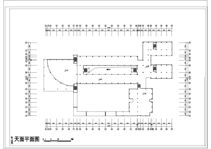 某学校建筑CAD单体设计施工图_图1