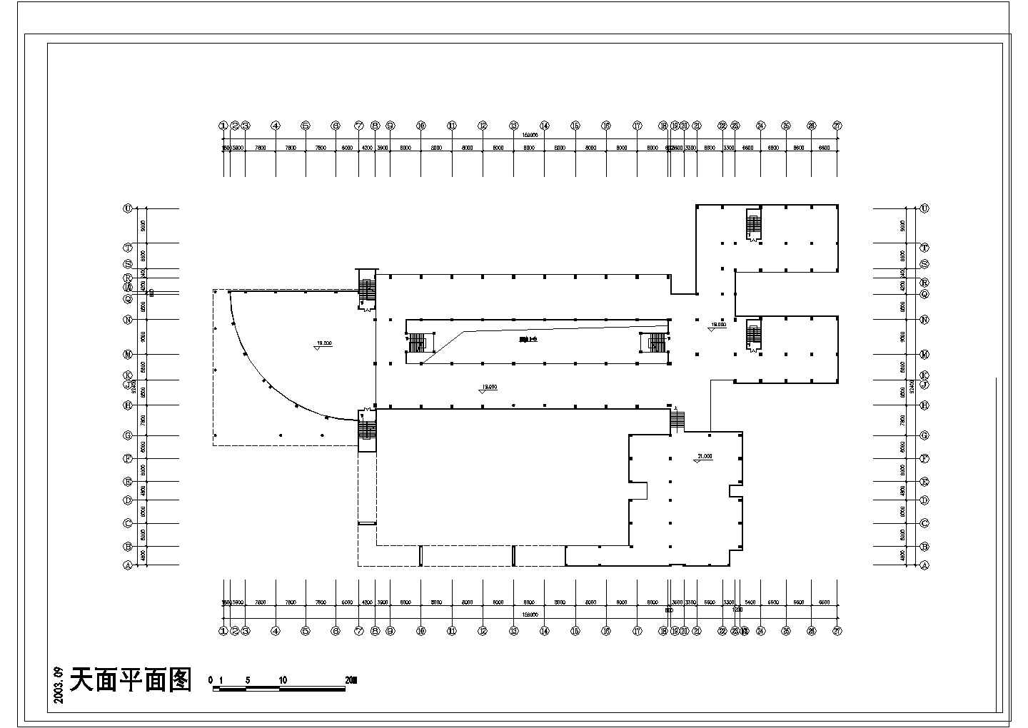 某学校建筑CAD单体设计施工图