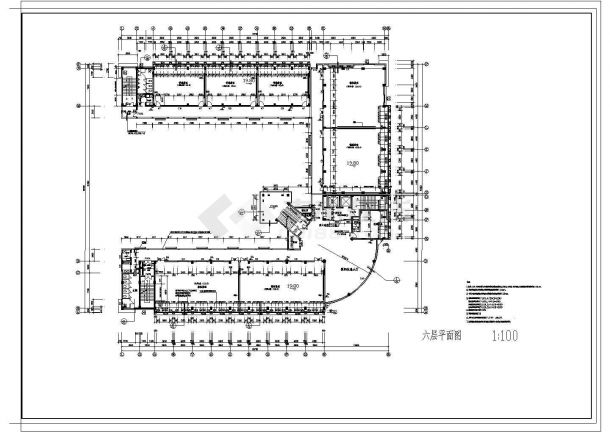 某大学高层教学综合楼CAD全套建筑设计施工图-图一