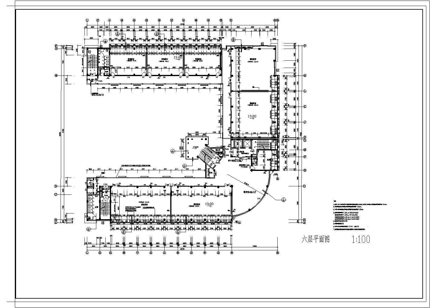 某大学高层教学综合楼CAD全套建筑设计施工图