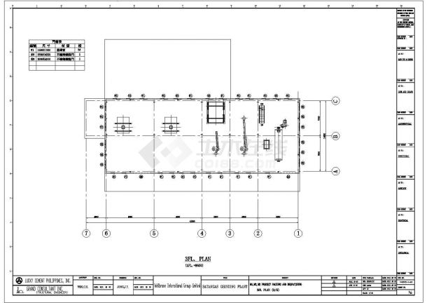 钢结构设计_一套多层钢结构框架设计图(工业建筑)-图二