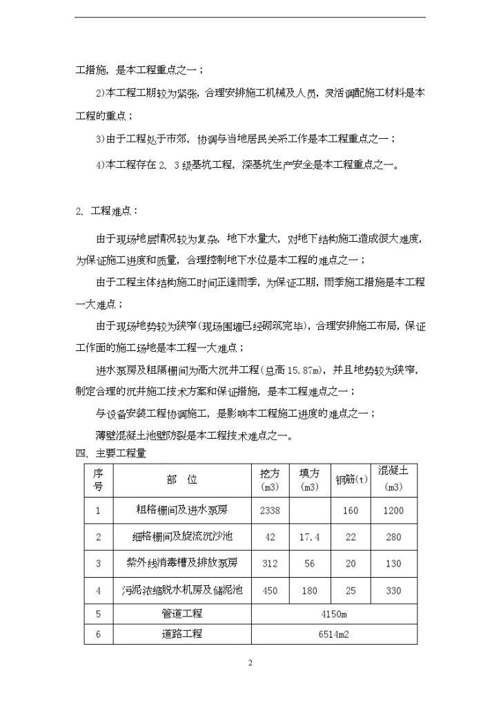 湖北某污水处理厂施工组织设计-图二