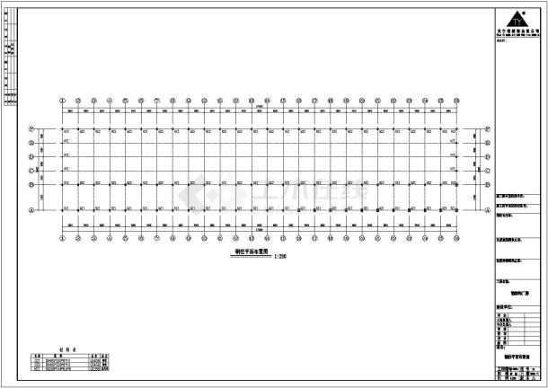 钢结构设计_某地区170x35钢结构CAD图-图二