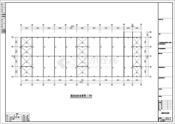 钢结构设计_某地区钢结构工程厂房CAD图-图二