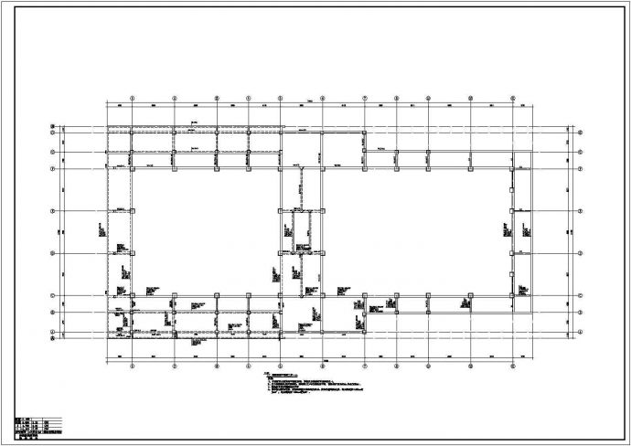 钢结构设计_某地区报告厅的结构CAD图_图1