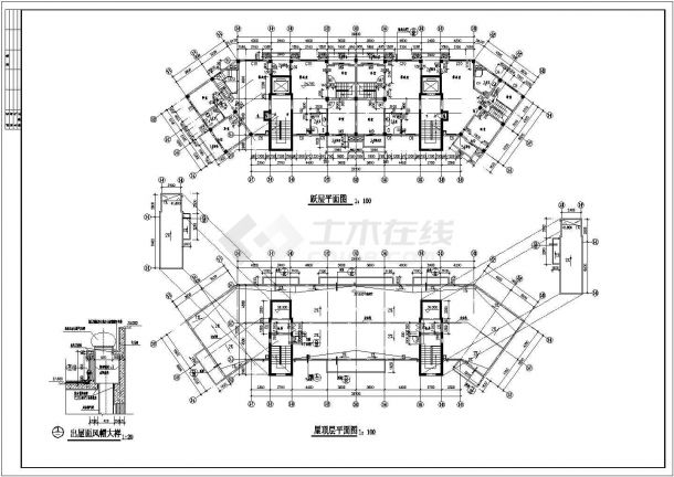 某住宅小区多栋建筑施工详图-图二