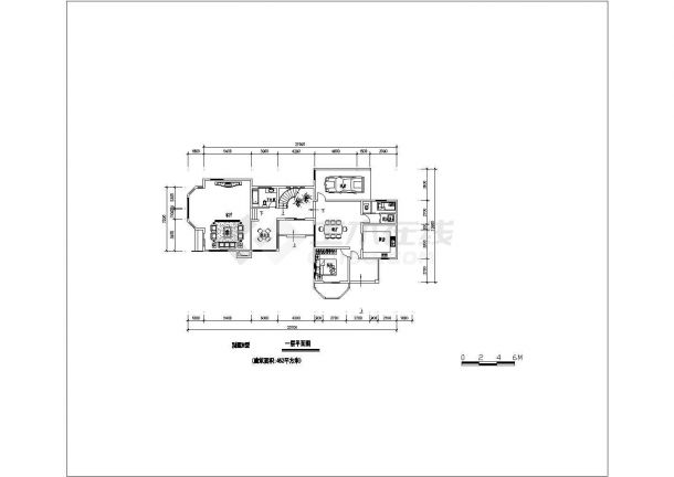 某小区3种户型别墅建筑方案图-图二