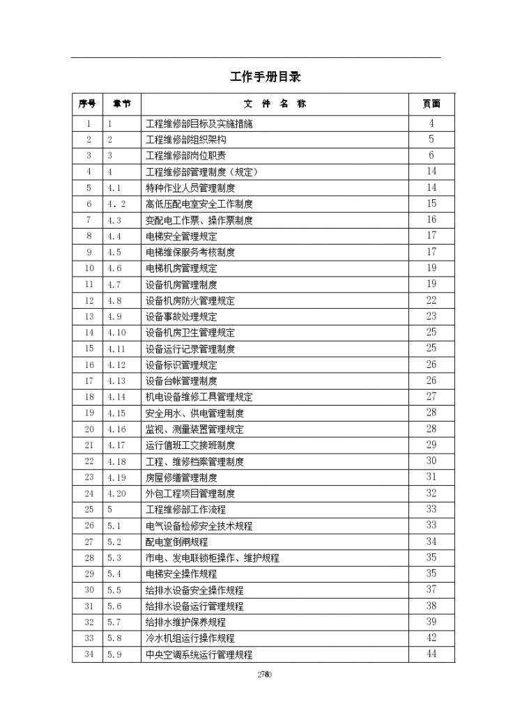 某工程维修部工作手册-图二