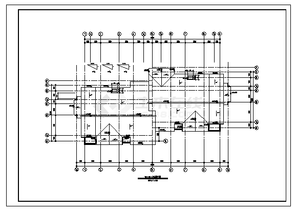 某三层带地下室西湖别墅单体全套建筑施工cad图，共八张-图二