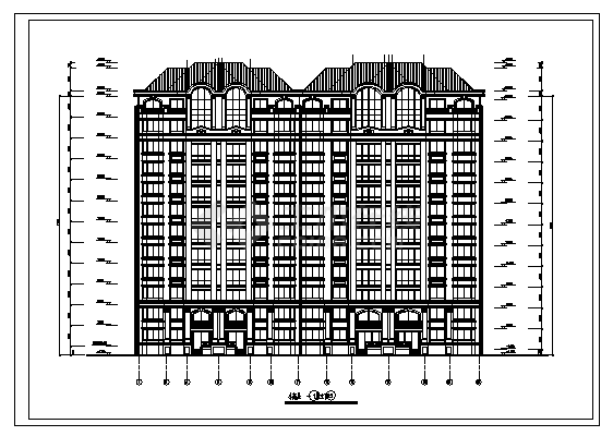 十一层住宅楼建筑施工cad图(带跃层设计，共十六张)-图二