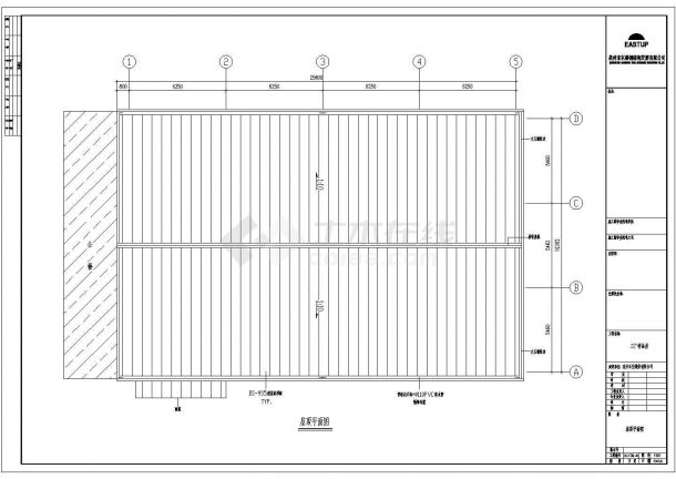 钢结构设计_某地区三厂样品房钢结构设计CAD图-图一
