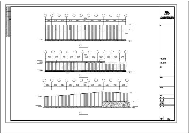 乌鲁木齐市顺昌南路某大型钢铁厂钢结构厂房全套设计CAD图纸-图二