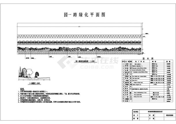 某高速公路绿化环境景观设计规划CAD图纸-图一