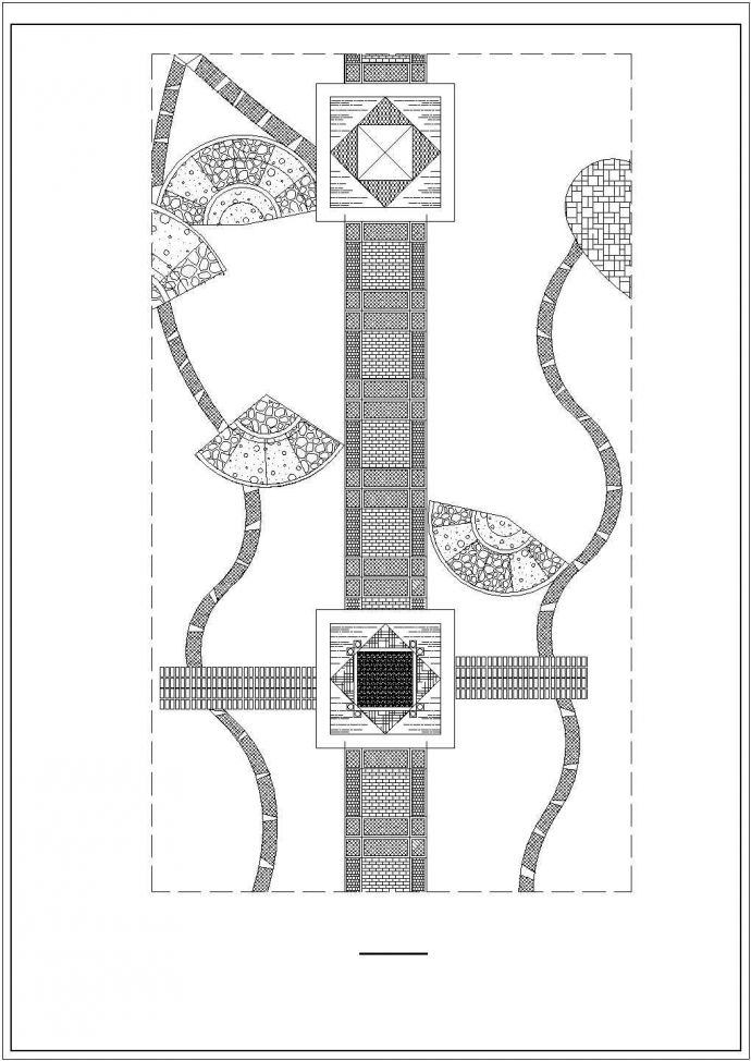某园路铺装设计规划CAD图纸_图1
