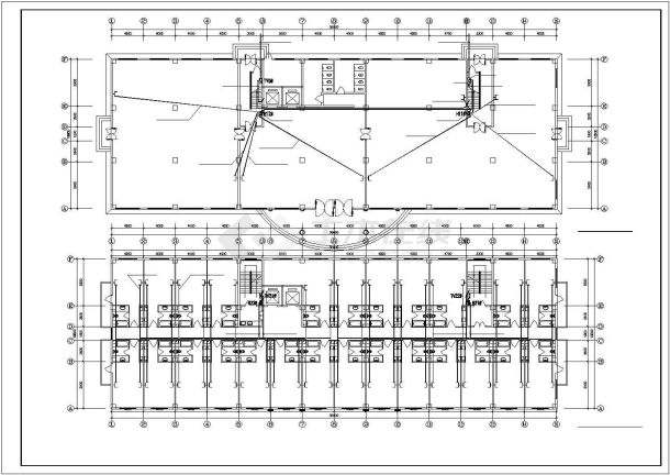 某6层建筑电气施工CAD平面布置参考图-图二