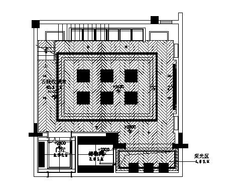 叠拼别墅A户型建筑平面图