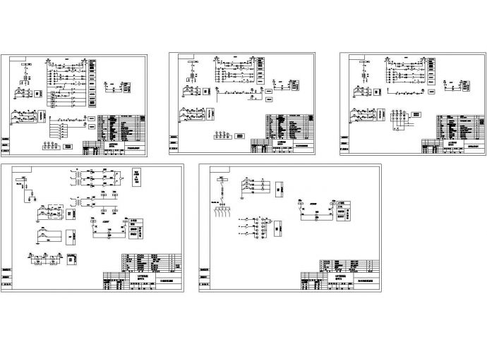 某配电工程10KV高压固定式开关柜设计cad全套电气原理图（标注详细）_图1