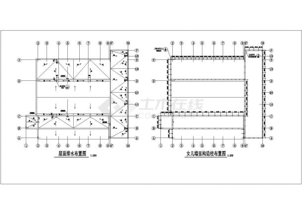某精细集中供热站建筑结构设计CAD套图-图二