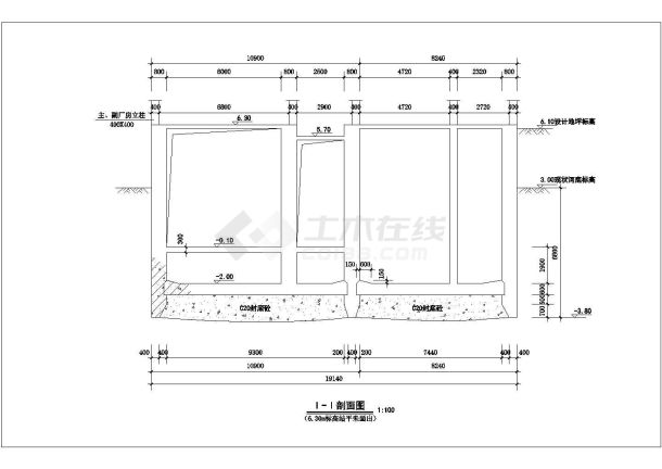 某套完整沉井设计cad施工图-图二