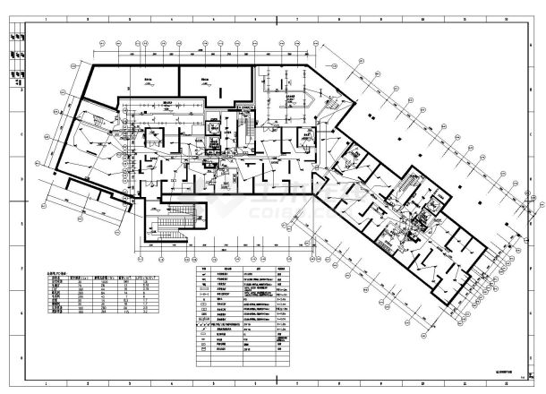 某城市新楼房工程布置CAD参考详图-图一