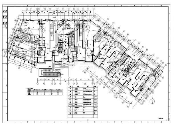 某城市新楼房工程布置CAD参考详图-图二