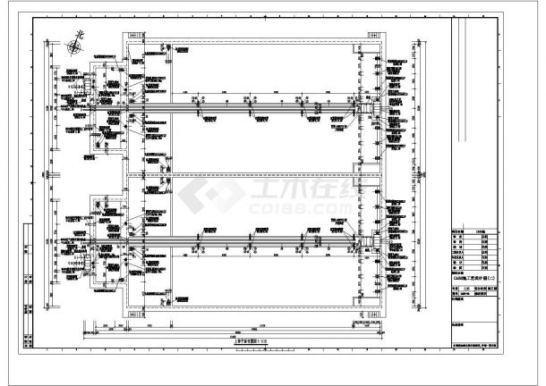 [广东]6万平污水处理厂建筑给排水及工艺全套图纸（CASS工艺）-图二