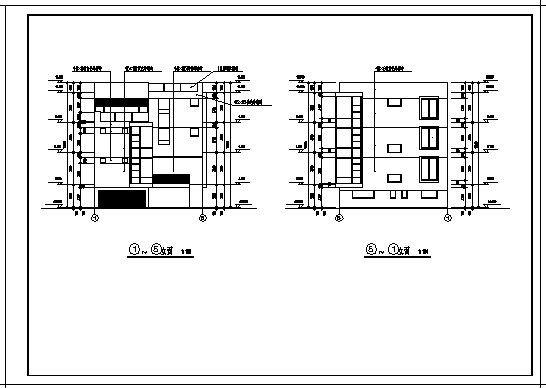 四层小住宅楼扩出建筑施工cad图，共八张_图1
