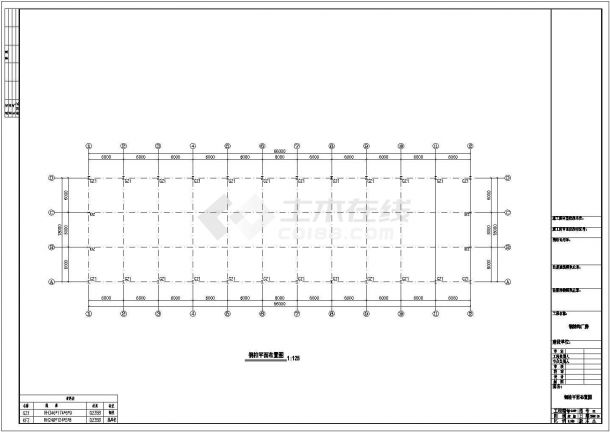 钢结构设计_金太阳66米钢结构工程CAD图-图一