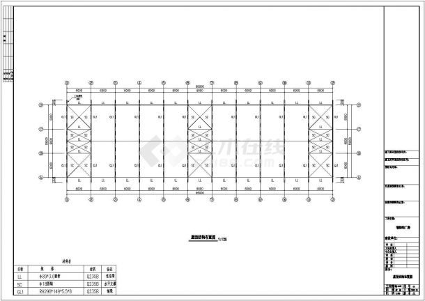 钢结构设计_金太阳66米钢结构工程CAD图-图二